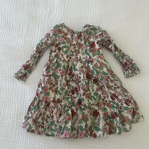 Crewcuts Floral Long Sleeve Dress, Size 4